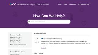 
                            6. DE Blackboard Support for Students - …