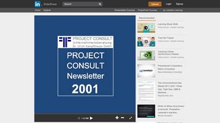 
                            7. [DE] PROJECT CONSULT Newsletter 2001 | PROJECT CONSULT ...