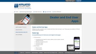 
                            3. Dealer and End User Apps | Affiliated Monitoring