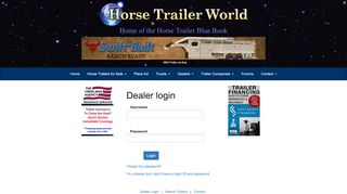 
                            1. Dealer Login - horsetrailerworld.com