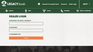 
                            2. Dealer Login - Legacy Seeds