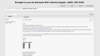 
                            2. Dealer Port, public access ? - Barnacle Bill's Marine Supply