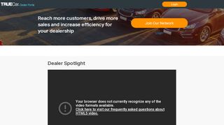 
                            9. Dealer Portal Home - TrueCar Dealer Network