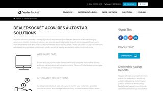 
                            1. DealerSocket Acquires AutoStar Solutions