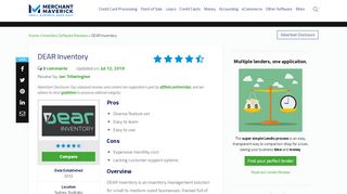 
                            4. DEAR Inventory 2019 Review - Merchant Maverick