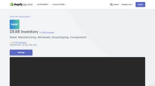 
                            3. DEAR Inventory – Ecommerce Plugins for Online Stores – Shopify App ...