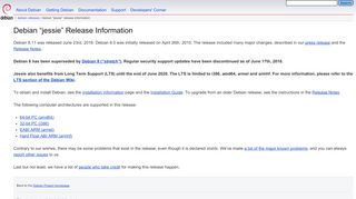 
                            8. Debian -- Debian “jessie” Release Information