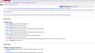 
                            2. Debian -- Package Search Results -- login