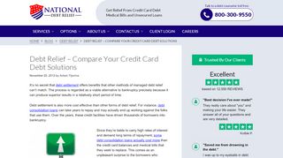 
                            8. Debt Relief – Compare Your Credit Card Debt Solutions