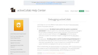 
                            5. Debugging activeCollab | Active Collab Classic Help