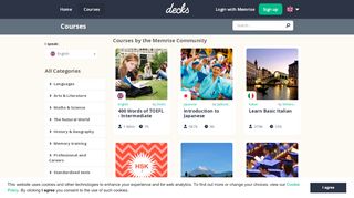 
                            1. Decks - Courses - decks.memrise.com
