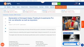 
                            2. Declaration of Amrapali Aadya Trading & Investments Pvt. Ltd ...