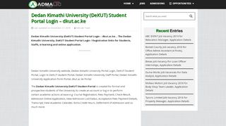 
                            5. Dedan Kimathi University (DeKUT) Student Portal Login ...