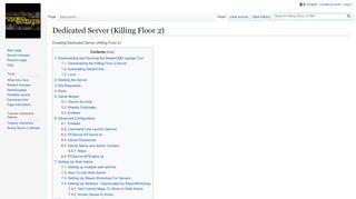 
                            2. Dedicated Server - Killing Floor 2 Wiki