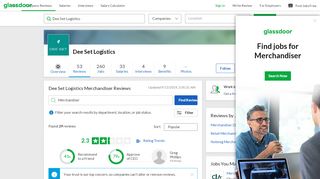 
                            3. Dee Set Logistics Merchandiser Reviews | Glassdoor