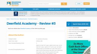 
                            4. Deerfield Academy - Student Review #2 ...