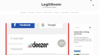 
                            3. deezer.com/login Using Email, Facebook – Deezer Login Accounts