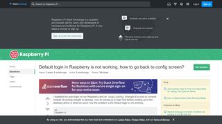 
                            5. Default login in Raspberry is not working, how to go back ...