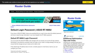 
                            9. Default Login Password | ASUS RT-N66U | Router Guide