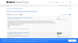 
                            9. Default username and password for Nagios Web UI - View ...