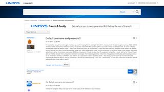 
                            6. Default username and password? - Linksys Community