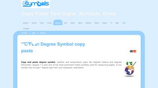 
                            10. Degree signs ° (Celsius, Fahrenheit and ° symbols on keyboard)