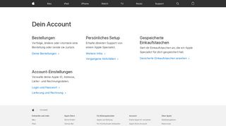 
                            1. Dein Account - Apple (CH)