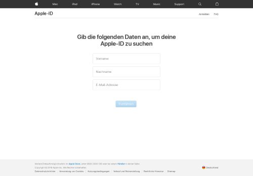 
                            6. Deine Apple-ID wiederherstellen - Apple (DE)