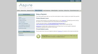 
                            7. Delay a Payment - Aspire Servicing Center