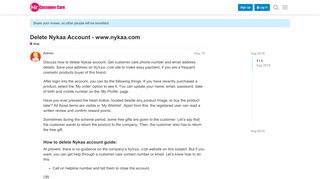 
                            4. Delete Nykaa Account - www.nykaa.com - Help - Mr. …