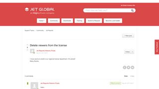 
                            6. Delete viewers from the license - Support Topics - Jet Global