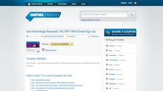 
                            10. Dell Advantage Rewards: 5% OFF With Email Sign …