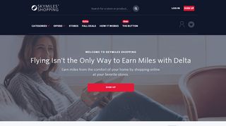
                            6. Delta Air Lines SkyMiles Shopping: Shop Online & Earn Miles