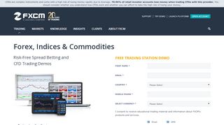 
                            8. Demo Forex Trading Account, Risk Free Online - FXCM UK