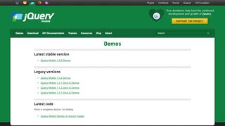 
                            9. Demos | jQuery Mobile