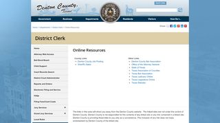 
                            1. Denton County District Clerk Online Resources - Denton County, Texas