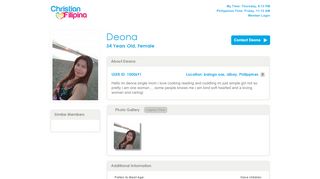 
                            1. Deona (user 1000691) - christianfilipina.com