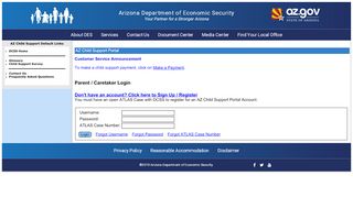 
                            3. Department of Economic Security: Site User Application