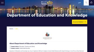 
                            7. Department of Education and Knowledge