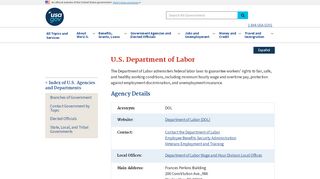 
                            6. Department of Labor (DOL) - AZ Index of US Government Departments ...