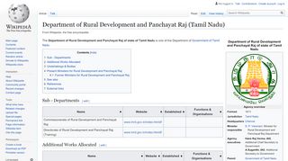 
                            2. Department of Rural Development and Panchayat Raj (Tamil ...