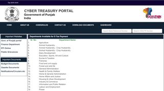
                            4. Departments Available for E-Tax Payment - Cyber Treasury ...