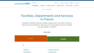 
                            9. Departments & Services List - Kaiser Permanente Fresno
