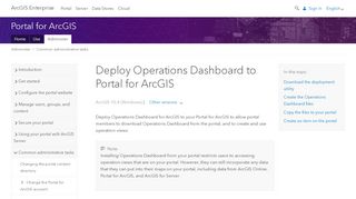 
                            2. Deploy Operations Dashboard to Portal for ArcGIS - ArcGIS Enterprise