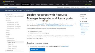 
                            5. Deploy resources with Resource Manager templates and Azure portal