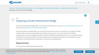 
                            4. Deploying a Zscaler Authentication Bridge | Zscaler