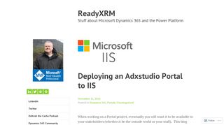 
                            8. Deploying an Adxstudio Portal to IIS – ReadyXRM