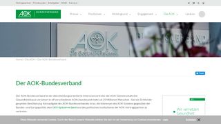 
                            1. Der AOK-Bundesverband | Die AOK | AOK …