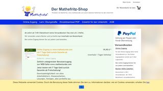 
                            5. Der Mathefritz-Shop - Das Online-Abo für …