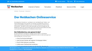 
                            2. Der NetAachen Onlineservice